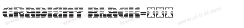 gradient black字体转换